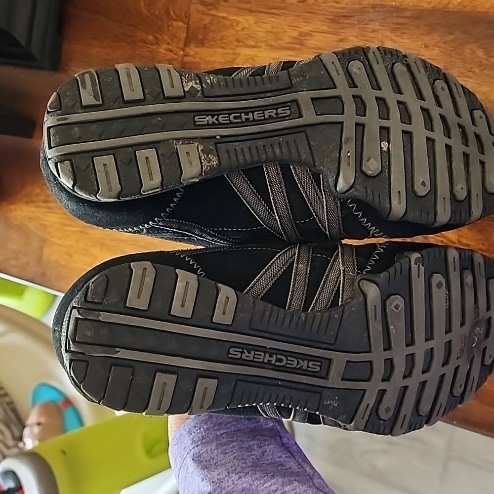 Womens, Skechers, Slip on Shoes, Black, Sz 7.5 - Picture 6 of 8